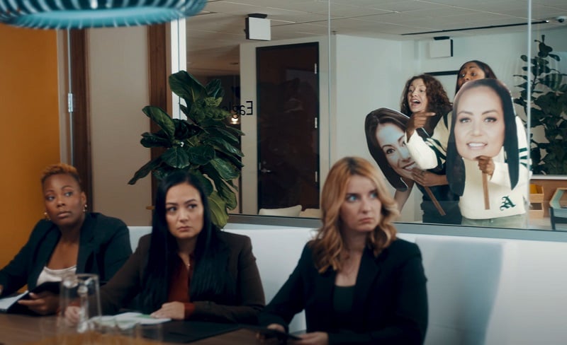 WNBA Deloitte Commercial filmed at Pacific Workplaces Phoenix Boardroom