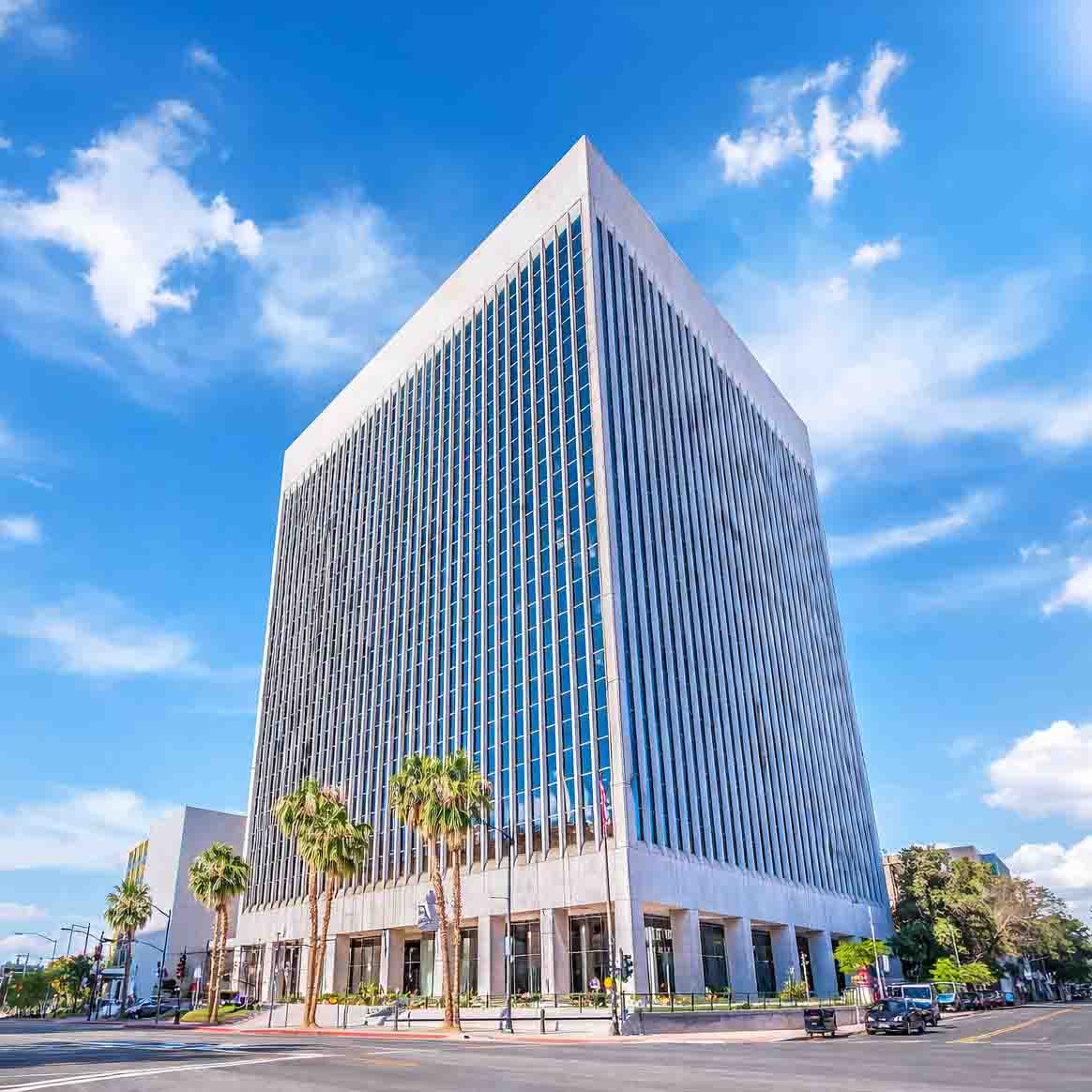 Photo of building with office space at 300 South 4th Street Pacific Workplaces Las Vegas