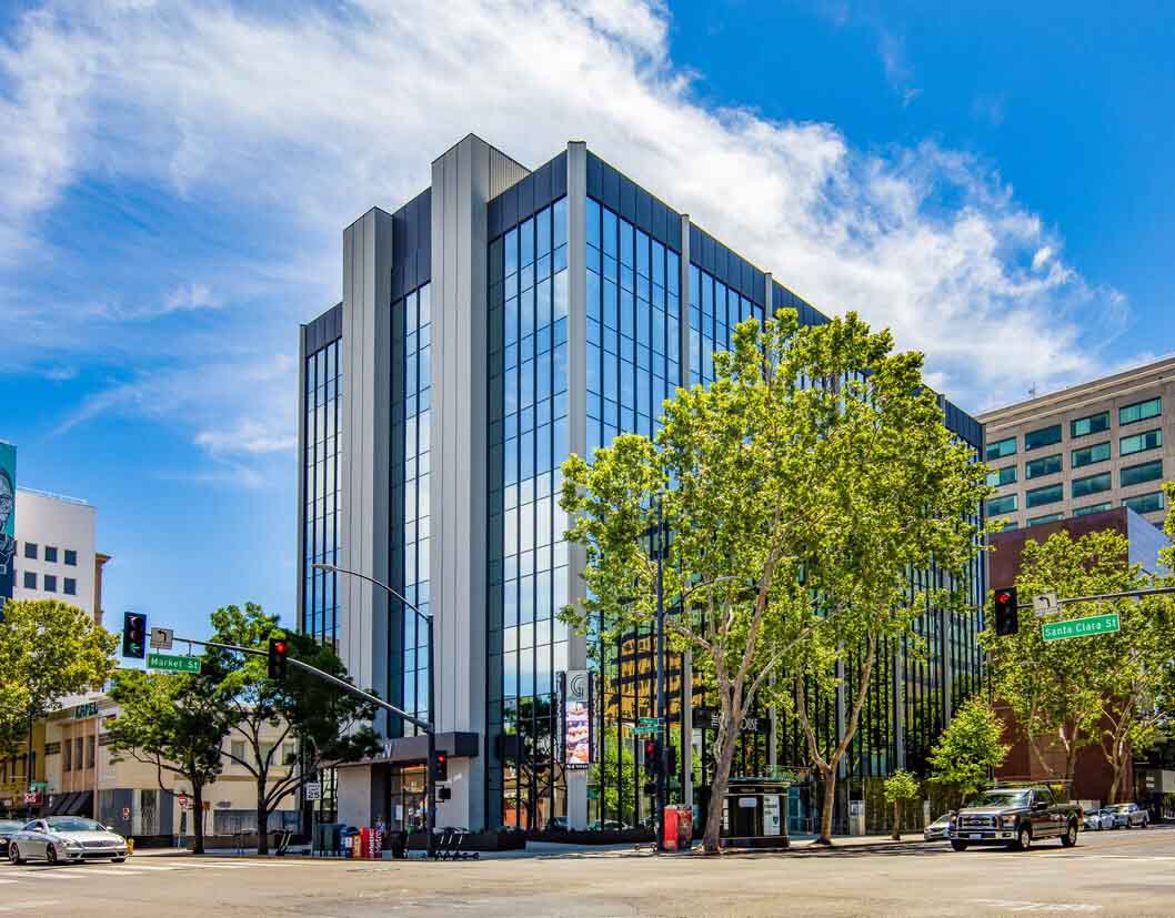 Building with private office space in San Jose at 84 W Santa Clara Street Pacific Workplaces